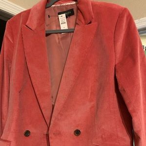 Brand new Talbots Women Corduroy Coral blazer size 14